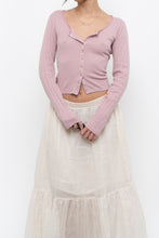 Load image into Gallery viewer, GAP x Deadstock Pink Pointelle Cropped Cardigan (M)
