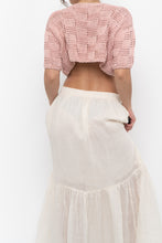Load image into Gallery viewer, Vintage x Pink Crochet Cotton Cropped Cardigan (XS-M)