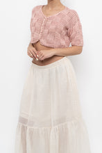 Load image into Gallery viewer, Vintage x Pink Crochet Cotton Cropped Cardigan (XS-M)