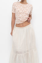Load image into Gallery viewer, Vintage x Light Pink Lace Baby Tee (XS-M)