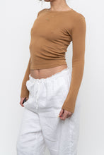 Load image into Gallery viewer, ZARA x Tan Long Sleeve Top (XS, S)