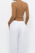 Load image into Gallery viewer, ZARA x Tan Long Sleeve Top (XS, S)