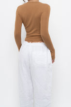 Load image into Gallery viewer, ZARA x Tan Long Sleeve Top (XS, S)