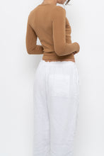 Load image into Gallery viewer, ZARA x Tan Long Sleeve Top (XS, S)