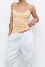 Load image into Gallery viewer, Vintage x SMART SET Yellow Lace Tank (M)