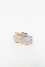 Load image into Gallery viewer, Vintage x STUART WEITZMAN Pale Blue Suede Beige Wedges (7)