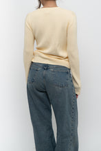 Load image into Gallery viewer, Vintage x Made in Hong Kong x GAP Yellow Ribbed Cotton Cardigan (L)