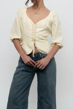 Load image into Gallery viewer, WILFRED x Butter Yellow Linen Top (L)
