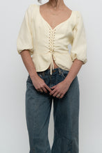 Load image into Gallery viewer, WILFRED x Butter Yellow Linen Top (L)