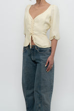 Load image into Gallery viewer, WILFRED x Butter Yellow Linen Top (L)