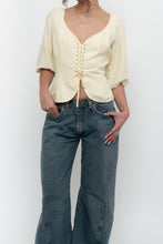 Load image into Gallery viewer, WILFRED x Butter Yellow Linen Top (L)