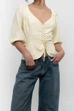 Load image into Gallery viewer, WILFRED x Butter Yellow Linen Top (L)