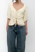 Load image into Gallery viewer, WILFRED x Butter Yellow Linen Top (L)