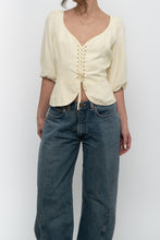Load image into Gallery viewer, WILFRED x Butter Yellow Linen Top (L)