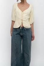 Load image into Gallery viewer, WILFRED x Butter Yellow Linen Top (L)