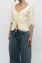 Load image into Gallery viewer, WILFRED x Butter Yellow Linen Top (L)
