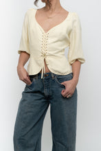 Load image into Gallery viewer, WILFRED x Butter Yellow Linen Top (L)