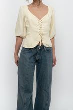 Load image into Gallery viewer, WILFRED x Butter Yellow Linen Top (L)