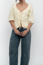 Load image into Gallery viewer, WILFRED x Butter Yellow Linen Top (L)