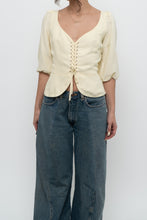 Load image into Gallery viewer, WILFRED x Butter Yellow Linen Top (L)