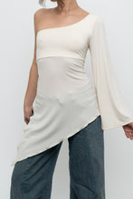 Load image into Gallery viewer, Vintage x Made in Canada x Cream Assymetric Top (M, L)
