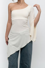 Load image into Gallery viewer, Vintage x Made in Canada x Cream Assymetric Top (M, L)