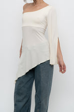 Load image into Gallery viewer, Vintage x Made in Canada x Cream Assymetric Top (M, L)