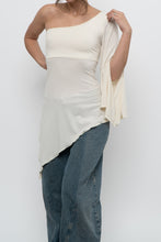 Load image into Gallery viewer, Vintage x Made in Canada x Cream Assymetric Top (M, L)