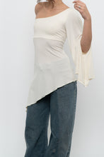 Load image into Gallery viewer, Vintage x Made in Canada x Cream Assymetric Top (M, L)