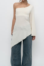 Load image into Gallery viewer, Vintage x Made in Canada x Cream Assymetric Top (M, L)
