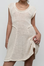 Load image into Gallery viewer, Vintage x Made in Thailand x Cream Cotton Knit Dress (S-L)