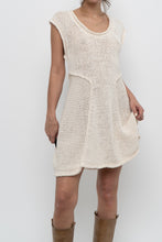 Load image into Gallery viewer, Vintage x Made in Thailand x Cream Cotton Knit Dress (S-L)