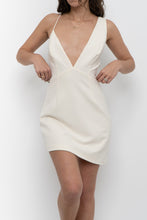Load image into Gallery viewer, NDB x Cream Assymetric Mini Dress (S, M)