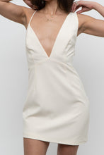 Load image into Gallery viewer, NDB x Cream Assymetric Mini Dress (S, M)