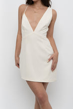 Load image into Gallery viewer, NDB x Cream Assymetric Mini Dress (S, M)