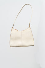 Load image into Gallery viewer, Vintage x LIZ CLAIBORNE Cream Faux Leather Croc Purse