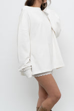Load image into Gallery viewer, VERVE x White Cotton Off-Shoulder Long Sleeve Top (XS-L)