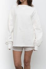 Load image into Gallery viewer, VERVE x White Cotton Off-Shoulder Long Sleeve Top (XS-L)