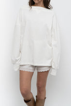 Load image into Gallery viewer, VERVE x White Cotton Off-Shoulder Long Sleeve Top (XS-L)