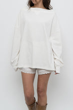 Load image into Gallery viewer, VERVE x White Cotton Off-Shoulder Long Sleeve Top (XS-L)