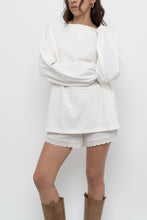 Load image into Gallery viewer, VERVE x White Cotton Off-Shoulder Long Sleeve Top (XS-L)