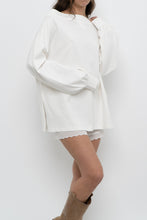 Load image into Gallery viewer, VERVE x White Cotton Off-Shoulder Long Sleeve Top (XS-L)