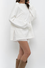 Load image into Gallery viewer, VERVE x White Cotton Off-Shoulder Long Sleeve Top (XS-L)