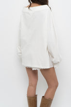 Load image into Gallery viewer, VERVE x White Cotton Off-Shoulder Long Sleeve Top (XS-L)