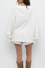 Load image into Gallery viewer, VERVE x White Cotton Off-Shoulder Long Sleeve Top (XS-L)