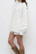 Load image into Gallery viewer, VERVE x White Cotton Off-Shoulder Long Sleeve Top (XS-L)