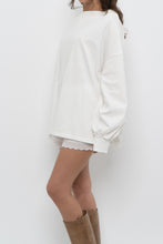 Load image into Gallery viewer, VERVE x White Cotton Off-Shoulder Long Sleeve Top (XS-L)