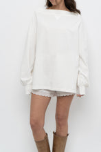 Load image into Gallery viewer, VERVE x White Cotton Off-Shoulder Long Sleeve Top (XS-L)