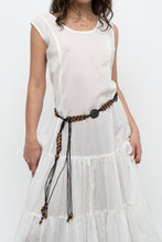 Load image into Gallery viewer, Vintage x Made in India x White Cotton Tiered Semi-sheer Maxi Dress (M, L)