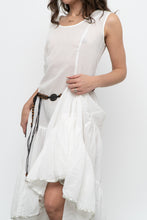 Load image into Gallery viewer, Vintage x Made in India x White Cotton Tiered Semi-sheer Maxi Dress (M, L)